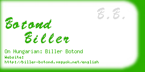 botond biller business card